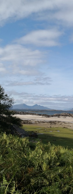 Rhum seen from Ardnamurchan. image Copyright Andrew Cook 2020
