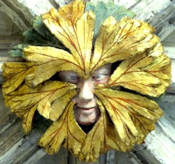 A Green Man from the cloisters of Norwich cathedral